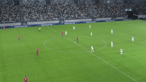 南宫28直播的足球比赛进攻画面